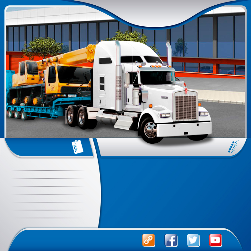  Transportes en camión especializado lowboy